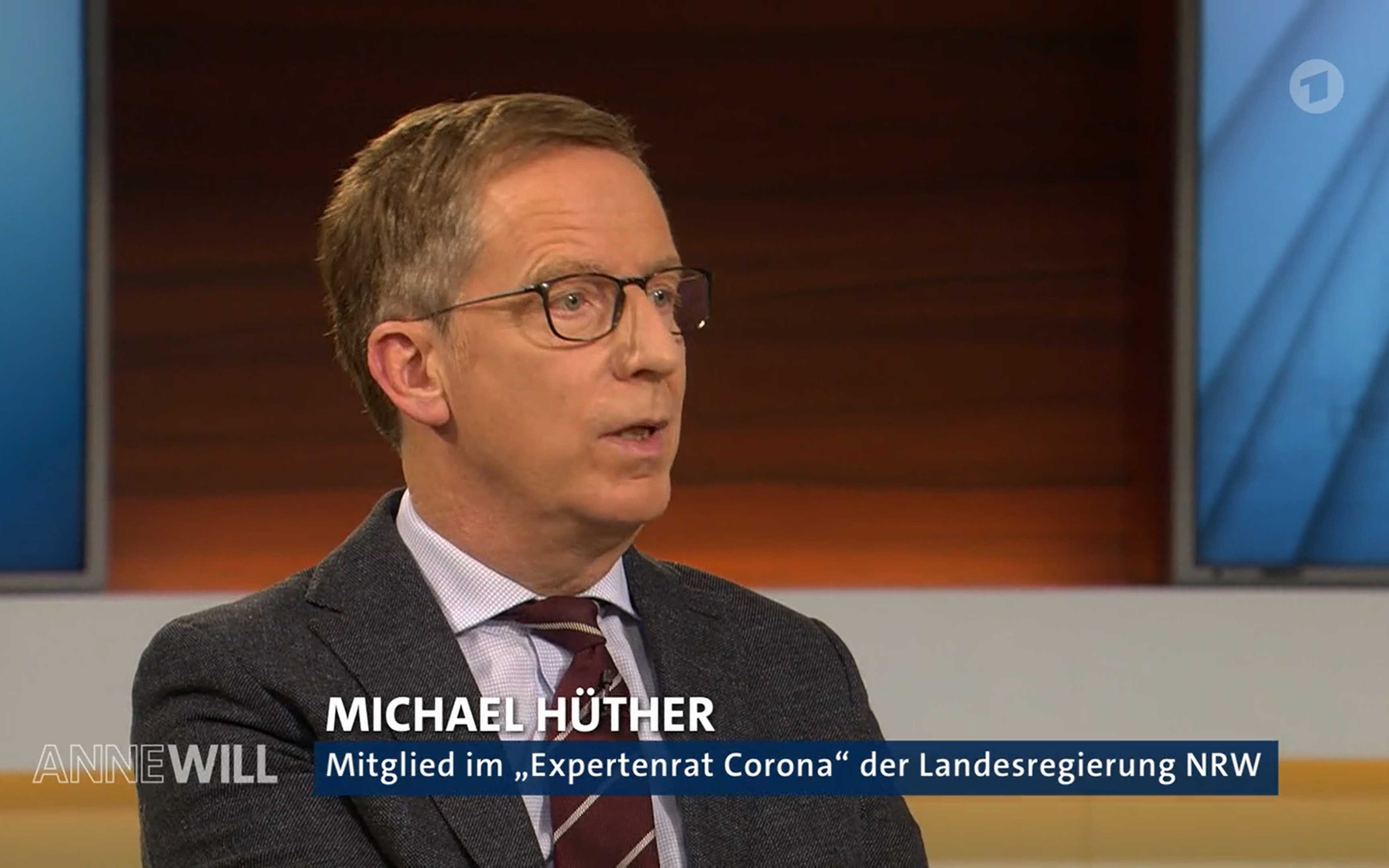 Michael Hüther in der Talkshow von Anne Will am 24. Januar 2021. Foto: Screenshot ARD-Mediathek